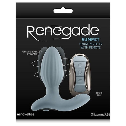 Renegade Summit Remote Control Prostate Vibrator Gray - Prostate Sex Toys