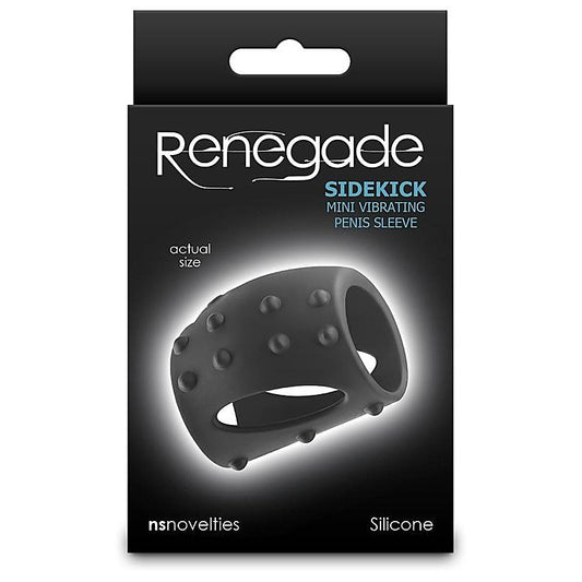 Renegade Sidekick Vibrating Cock Ring Black - Vibrating Cock Rings