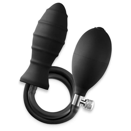 Renegade InflataPlay Inflatable Butt Plug Black - Butt Plugs
