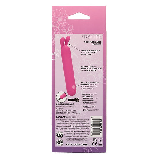 California Exotics First Time Rechargeable Flicker Massager - Personal Massagers