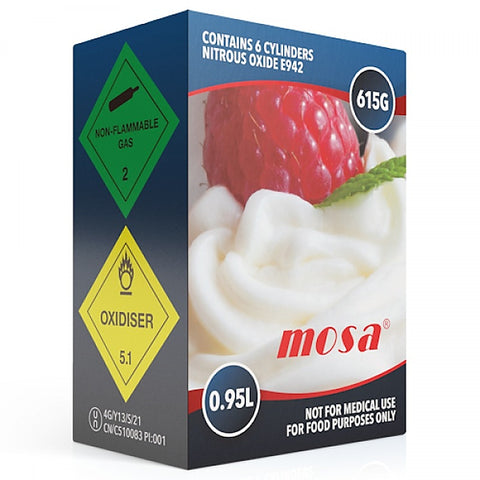 Mosa 0.95 Litre 615g N2O Cylinder by Best Whip - Massage Oils and Lubricants