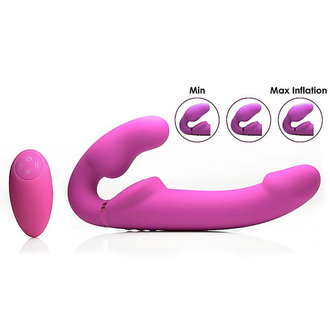 Remote Control Inflatable Strap-On by Strap U - Strap On Sextoys