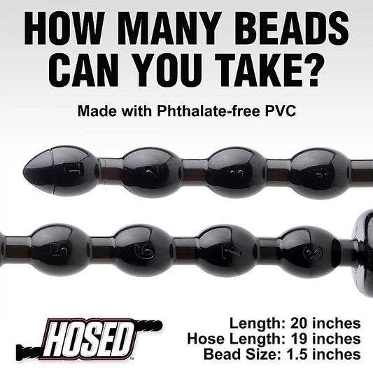 Hosed 19 Inches Beaded Textured Anal Snake Beads - Anal Beads and Balls