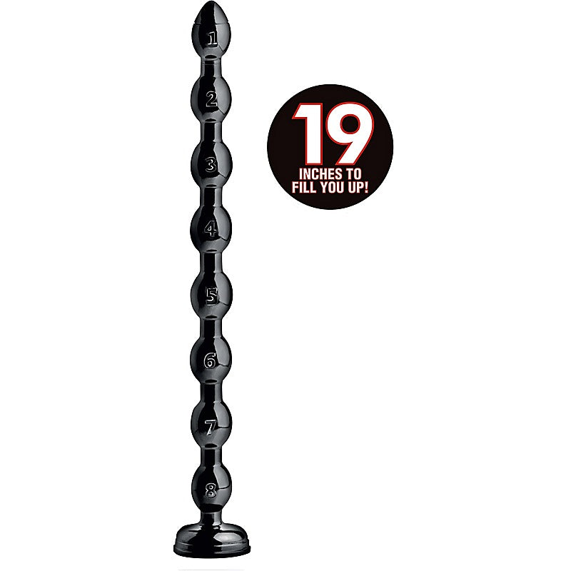 Hosed 19 Inches Beaded Textured Anal Snake Beads - Anal Beads and Balls
