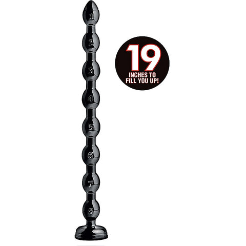 Hosed 19 Inches Beaded Textured Anal Snake Beads - Anal Beads and Balls