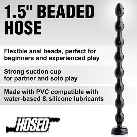 Hosed 19 Inches Beaded Textured Anal Snake Beads - Anal Beads and Balls