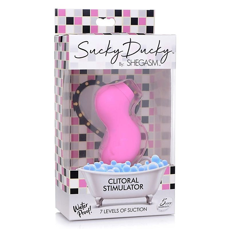 Shegasm Sucky Ducky Silicone Clitoral Stimulator Pink - Clit Ticklers and Pulsators