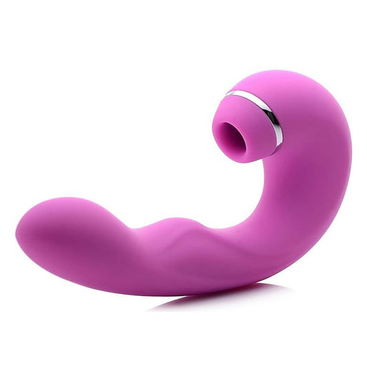Shegasm 5 Star 10X Tapping G-Spot Vibe With Suction Pink - G-Spot Vibrators