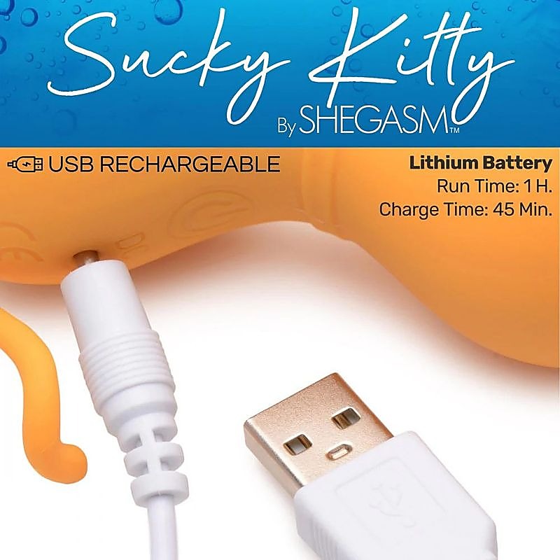 Shegasm Sucky Kitty 7X Clitoral Stimulator by XR Brands - Clit Ticklers and Pulsators