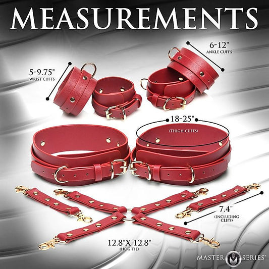Master Series Crimson Captive BDSM Play Restraints - Cuffs And Restraints