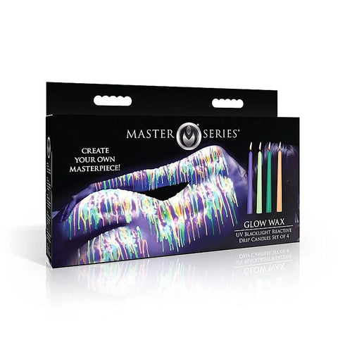 Master Series Glow Wax UV Blacklight Drip Candles - Sex Pheromones and Perfumes