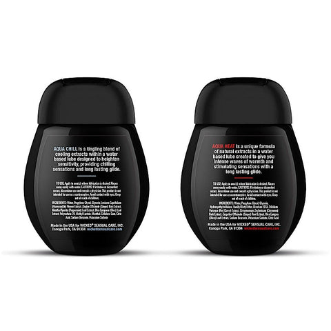 Wicked 2 Pack Water Based Lubricant Sensation Kit - Water Based Lubes