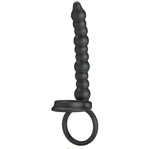 Dillion Anal Beads With Cock Ring by Baile - Anal Beads and Balls