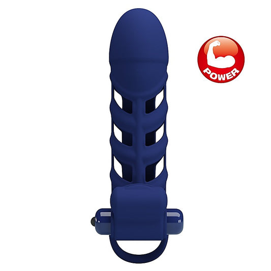 Pretty Love Altaf Powerful Vibrating Cock Ring Navy Blue - Vibrating Cock Rings