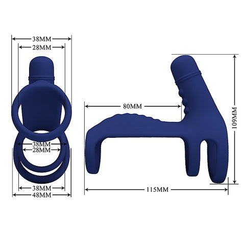 Premium Elish Powerful Male Penis Ring by Baile - Vibrating Cock Rings