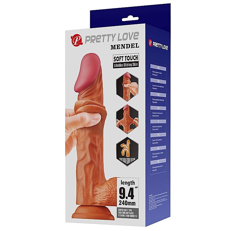 Pretty Love Sliding Skin Series Realistic Dong by Baile - Realistic Dildos