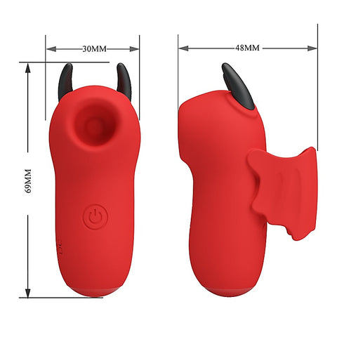 Pretty Love Rechargeable Magic Devil Finger Massager - Finger and Tongue Vibrators