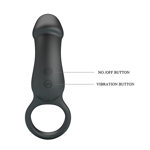 Pretty Love Super Power Trae Men's Cock Ring by Baile - Vibrating Cock Rings