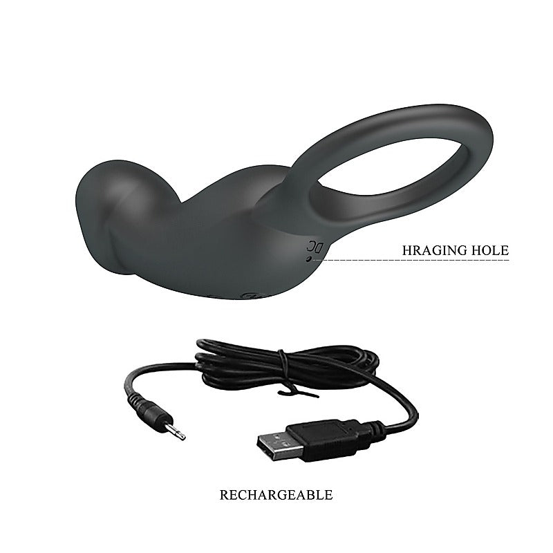 Pretty Love Super Power Trae Men's Cock Ring by Baile - Vibrating Cock Rings