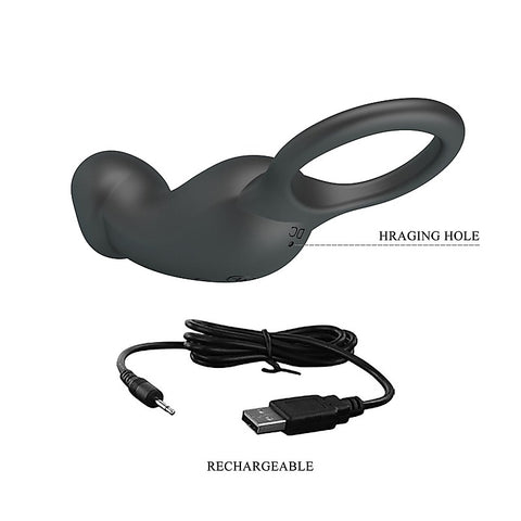 Pretty Love Super Power Trae Men's Cock Ring by Baile - Vibrating Cock Rings