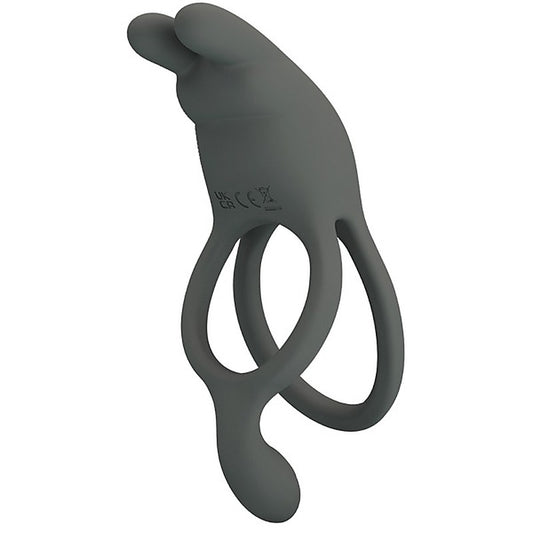 Pretty Love Seth Master Vibrating Cock Ring Grey - Vibrating Cock Rings