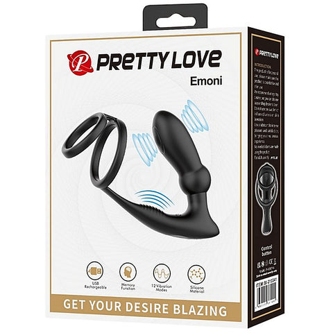 Emoni Vibrating Cock Ring With Butt Plug by Baile - Vibrating Cock Rings