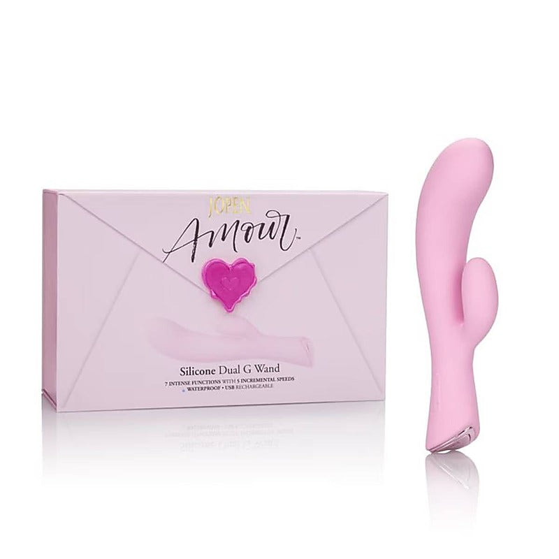 Jopen Amour Silicone Dual G Rabbit Wand Massager - Rabbit Vibrators