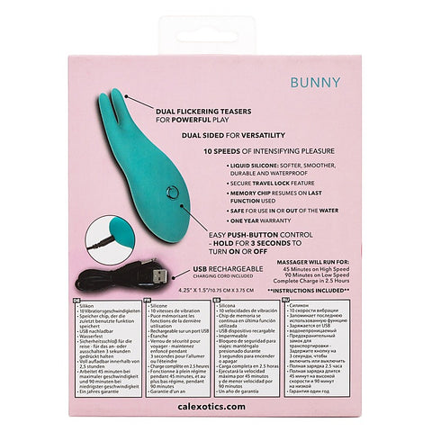 Pixies Bunny Dual Teasers Vibrator by California Exotics - Clit Ticklers and Pulsators