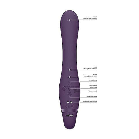 Vive Suki Vibrating Strapless Strap On by Shots Toys - Strap On Sextoys