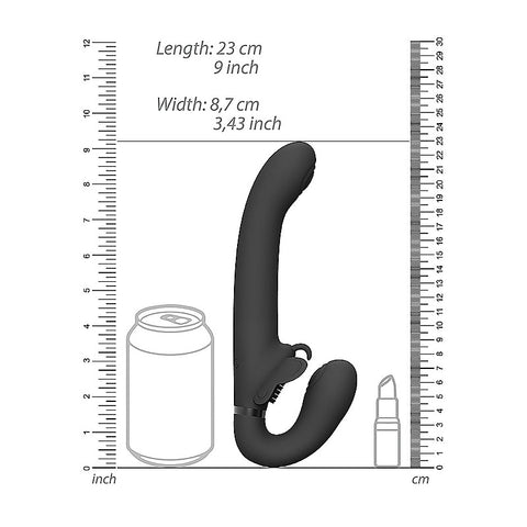 Vive Satu Vibrating Strapless Strap-On by Shots Toys - Strap On Sextoys
