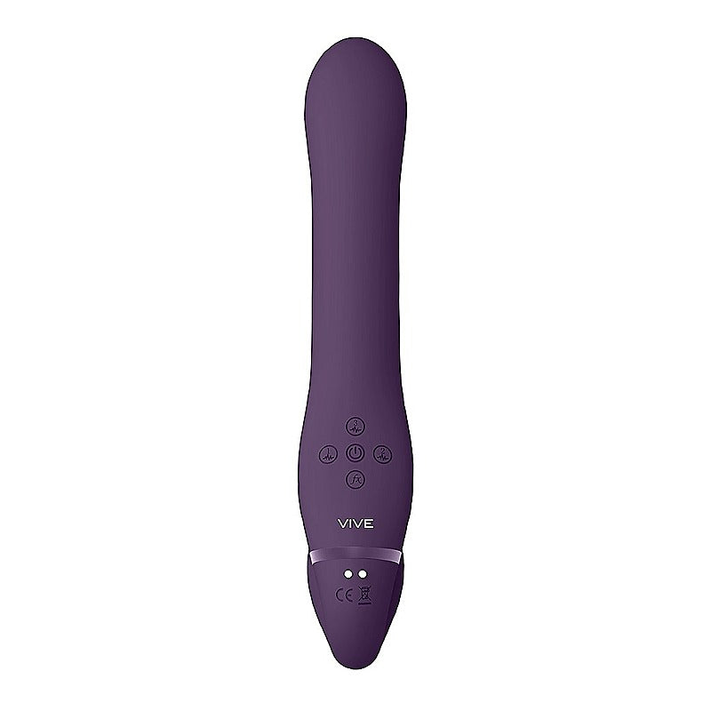 Vive Ai Dual Vibrating & Air Wave Tickler Strapless Strap On - Strap On Sextoys