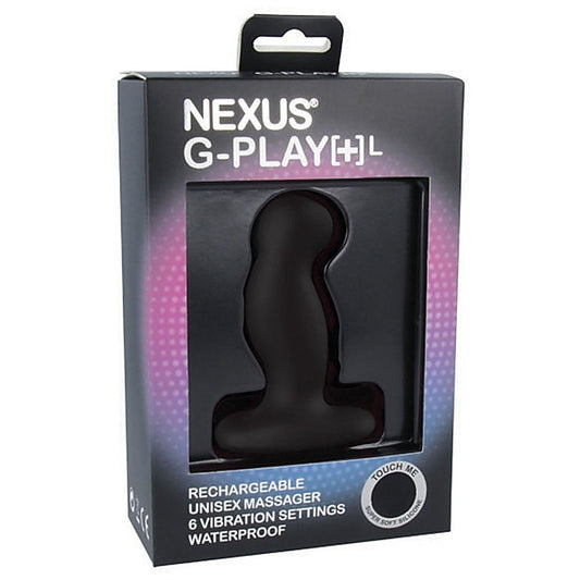 Nexus G Play Plus Large Unisex Vibrator Black - Personal Massagers