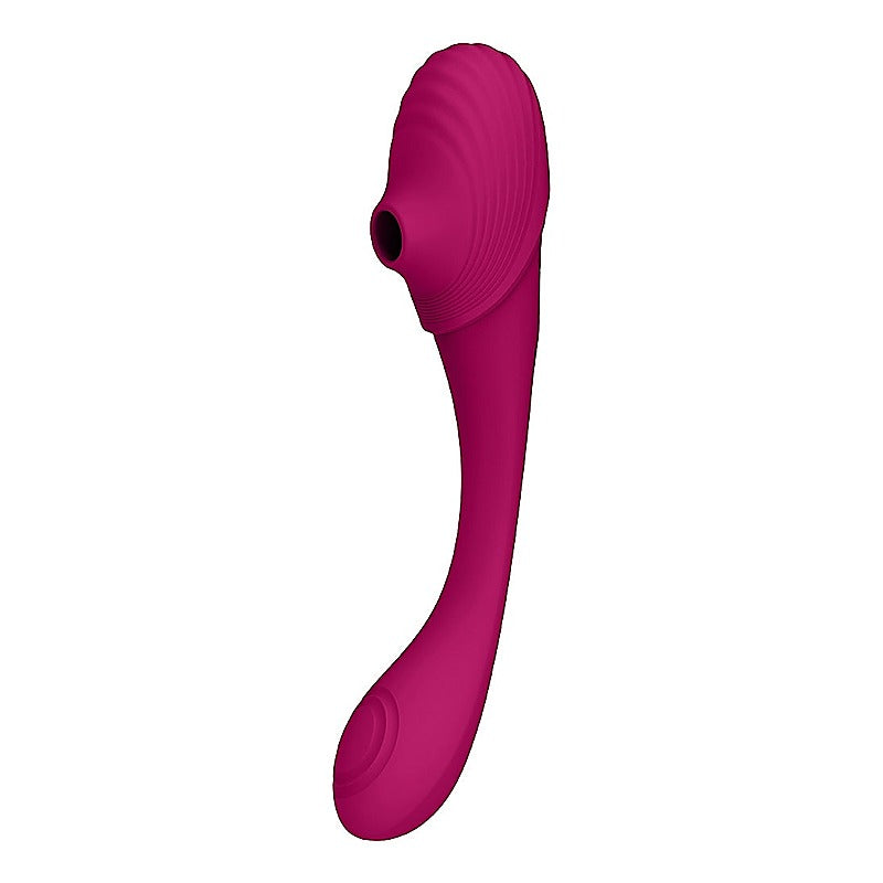 Vive Mirai Double Ended Pulse & Air Wave Bendable Vibrator - Clit Ticklers and Pulsators