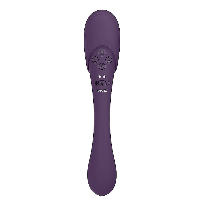 Vive Mirai Double Ended Pulse & Air Wave Bendable Vibrator - Clit Ticklers and Pulsators