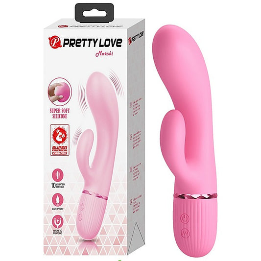 Marski Silicone Dual Motor Rabbit Vibrator by Baile - Rabbit Vibrators