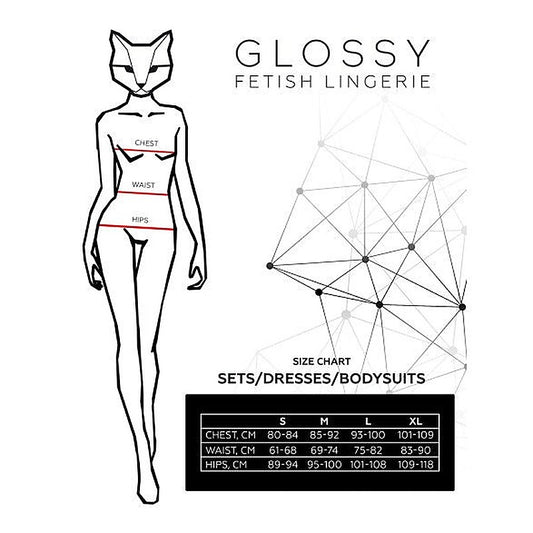 Glossy Amilia Bodysuit Wetlook by ToyFa - Her Fetish