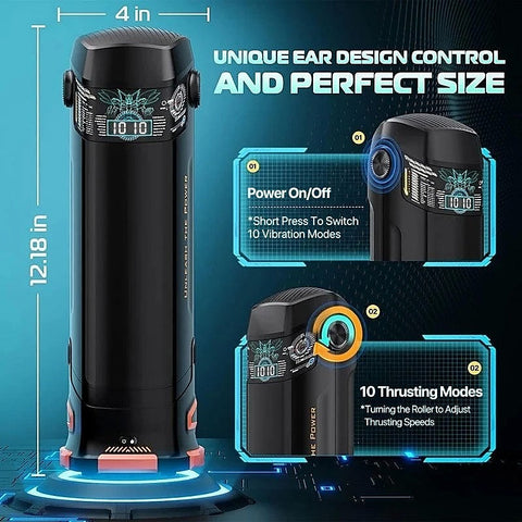 The Titan Thrusting & Vibrating Masturbator by Topco - Masturbators and Strokers