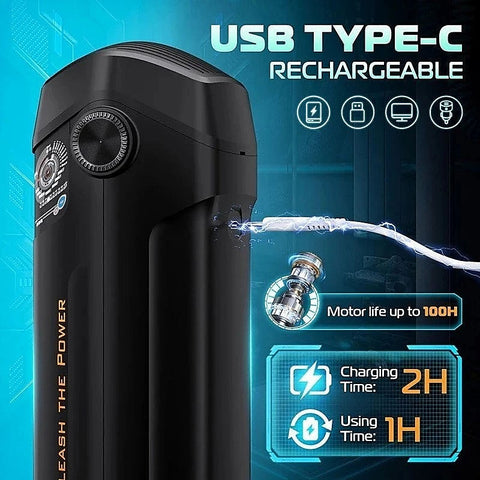 The Titan Thrusting & Vibrating Masturbator by Topco - Masturbators and Strokers