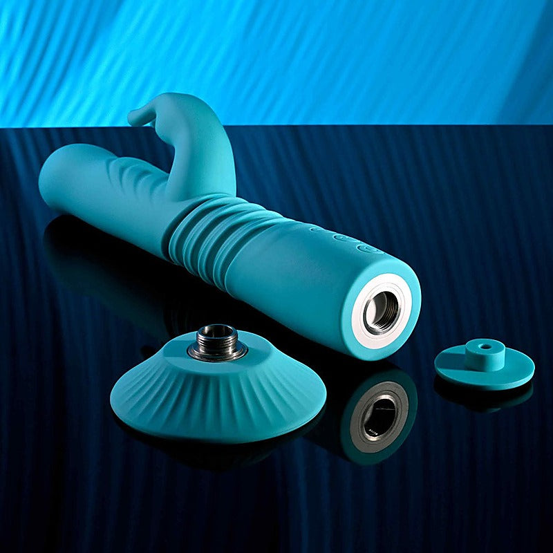 BUNNY HOP Thrusting Rabbit Vibrator by Evolved - Rabbit Vibrators