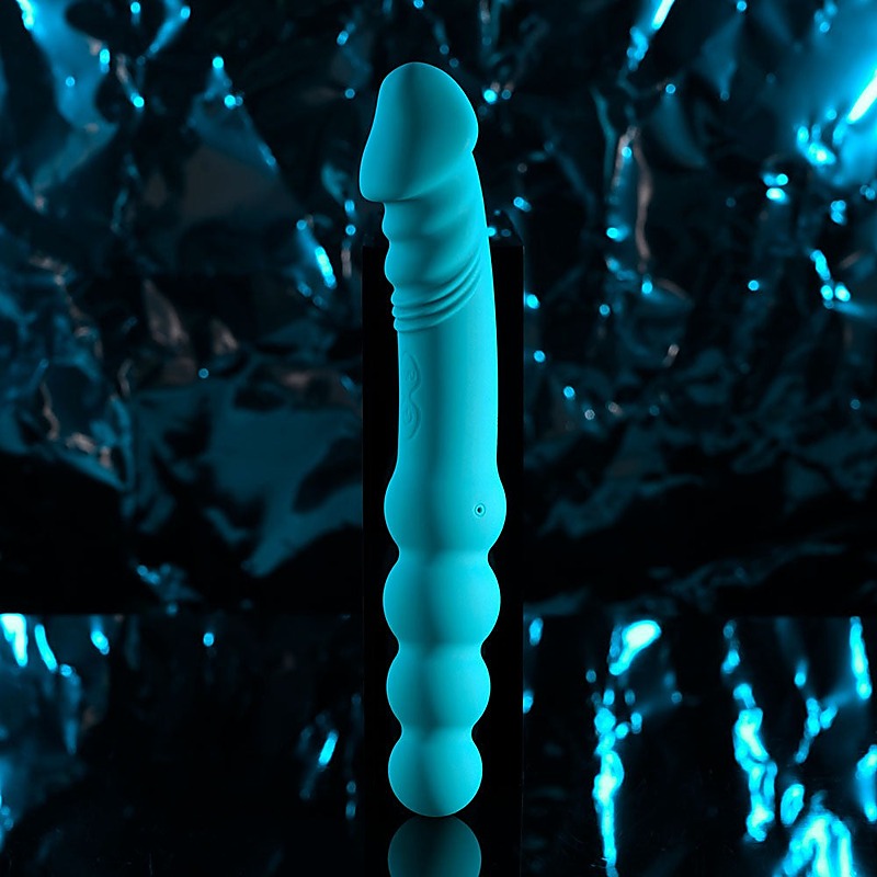 Evolved FLIP FLOP Dual Ended Vibrating Dildo Blue - Vibrating Dildos