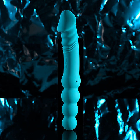 Evolved FLIP FLOP Dual Ended Vibrating Dildo Blue - Vibrating Dildos