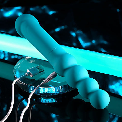 Evolved FLIP FLOP Dual Ended Vibrating Dildo Blue - Vibrating Dildos
