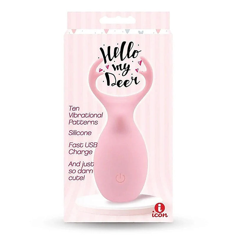 Buzzy Buddy Hello My Deer Clitoral Stimulator by Icon Brands - Clit Ticklers and Pulsators