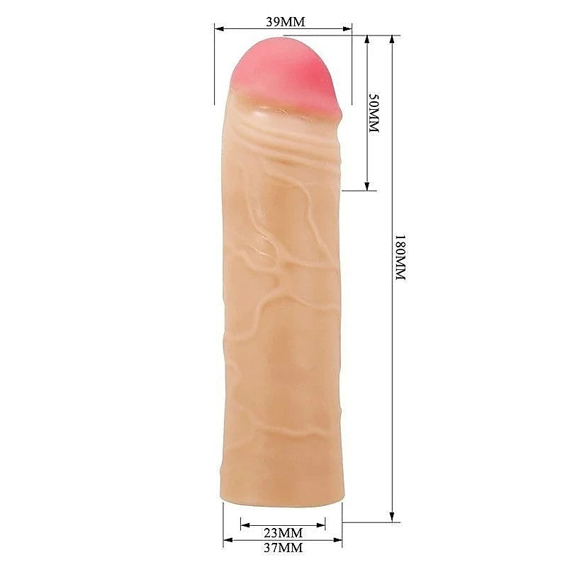 Pretty Love Chane 7.1 Inch Penis Extender Sleeve by Baile - Penis Sleeves and Extenders