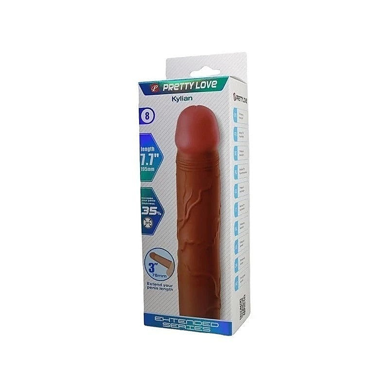 Pretty Love Kylian 7.1 Inch Penis Extender Sleeve by Baile - Penis Sleeves and Extenders