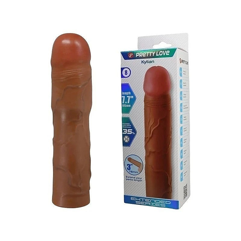 Pretty Love Kylian 7.1 Inch Penis Extender Sleeve by Baile - Penis Sleeves and Extenders