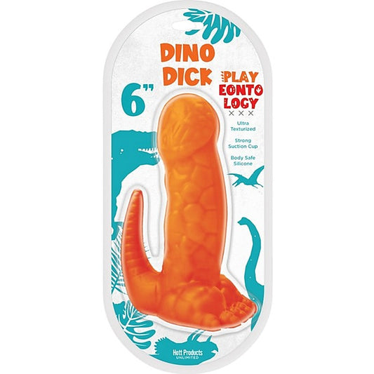 Hott Products Dino Dick Fantasy Dildo Orange - Realistic Dildos