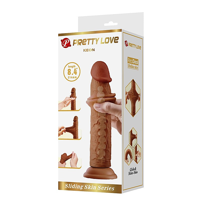 Pretty Love Keon 8.4 Inch Suction Cup Realistic Dildo - Realistic Dildos