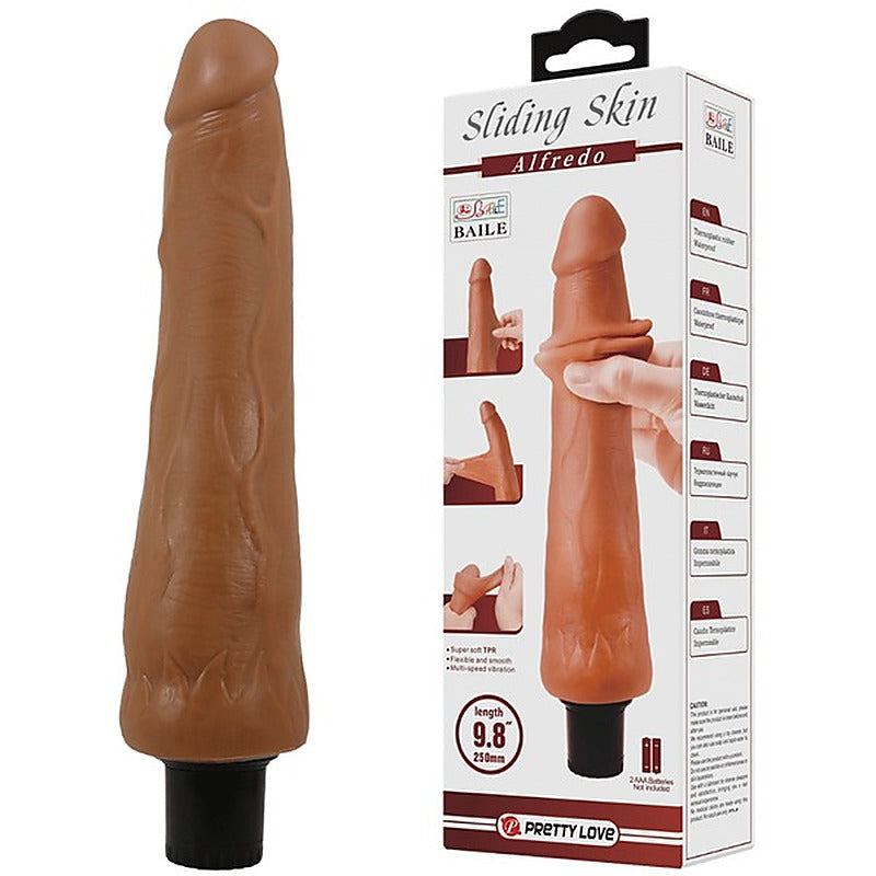 Pretty Love Alfredo 9.8 Inch Realistic Vibrating Cock - Vibrating Dildos
