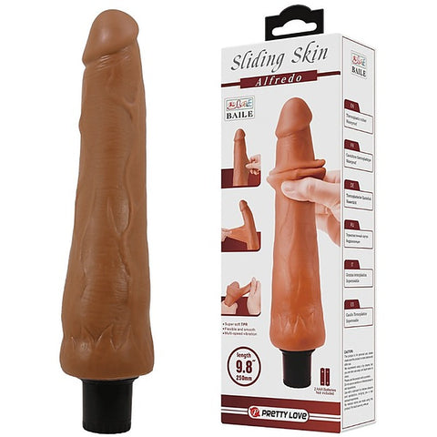 Pretty Love Alfredo 9.8 Inch Realistic Vibrating Cock - Vibrating Dildos